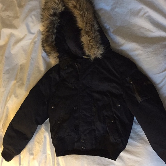 ralph lauren black bomber jacket